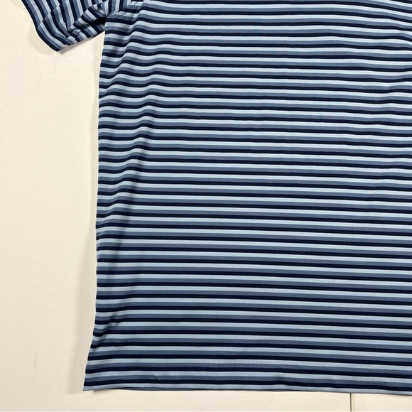 Greyson Polo Shirt Blue Striped Wolf Golf Performance Stretch Men’s XL - Picture 12 of 15